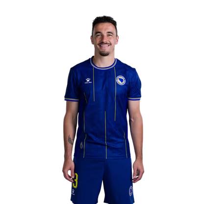 Bosnia and Herzegovina National Team 2026 World Cup Jerseys (Player and Match Versions) – Midfielders: No. 6 Benjamin Tahirović, No. 8 Armin Gigović, No. 13 Ivan Bašić / Vezisti: Br. 6 Benjamin TAHIROVIĆ, Br. 8 Armin GIGOVIĆ, Br. 13 Ivan BAŠIĆ