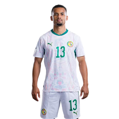 Senegal National Football Team 2026 World Cup Jersey (Player Version/Match Version) — Forwards: No.11 Nicolas JACKSON, No.12 Cherif NDIAYE,No.13 Iliman NDIAYE / Avants: No.11 Nicolas Jackson, No.12 Cherif NDIAYE,No.13 Iliman NDIAYE
