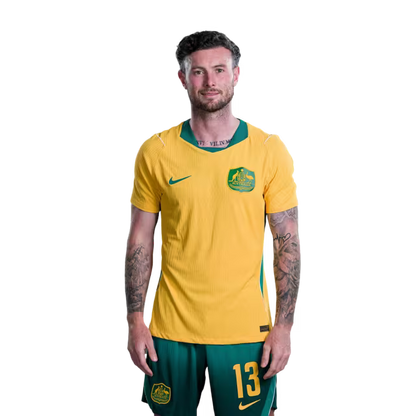 Australia National Soccer Team 2026 FIFA World Cup Jerseys (Player Version and Match Version) – Midfielders: #8 Connor METCALFE,#13 Aiden ONEILL, #14 Cameron DEVLIN
