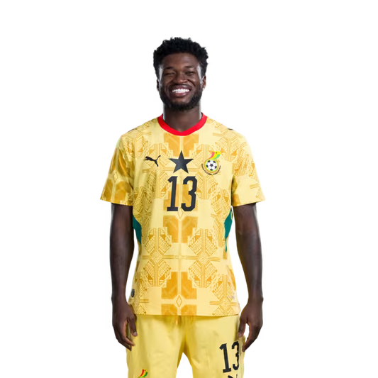 Ghana National Football Team 2026 World Cup Jersey (Player Version/Match Version) — Forwards: No.13 Christopher Bonsu BAAH, No.19 Inaki WILLIAMS,No.22 Kamaldeen SULEMANA