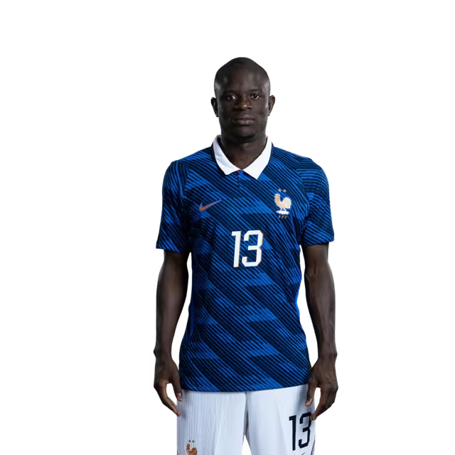 France National Football Team 2026 World Cup Jersey (Player Version/Match Version) — Midfielders: No. 6 Manu Koné, No. 8 Aurélien Tchouaméni, No. 13 N'Golo Kanté / Milieux de terrain : n° 6 Manu Koné, n° 8 Aurélien Tchouaméni, n° 13 Ngolo KANTE