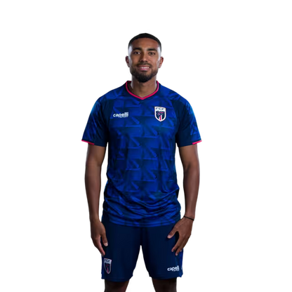 Cape Verde National Football Team 2026 World Cup Jersey (Player Version/Match Version) — Midfielders: No. 10 Jamiro Monteiro, No. 11 Garry Rodrigues, No. 14 Deroy Duarte/Médios: N.º 10 JAMIRO MONTEIRO, N.º 11 GARRY RODRIGUES, N.º 14 DEROY DUARTE
