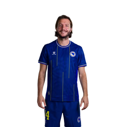 Bosnia and Herzegovina National Team 2026 World Cup Jerseys (Player and Match Versions) – Midfielders: No. 14 Ivan Šunjić, No. 15 Amar Memić, No. 16 Amir Hadžiahmetović / Vezni igrači: Br.14 Ivan Šunjić, Br.15 Amar Memić, Br.16 Amir Hadžiahmetović