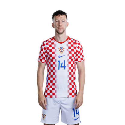 Croatia National Football Team 2026 World Cup Jersey (Player Version/Match Version) — Forwards: No. 9 Andrej Kramarić, No. 11 Ante Budimir, No. 14 Ivan Perišić / Napadači: Br. 9 Andrej KRAMARIĆ, Br. 11 Ante BUDIMIR, Br. 14 Ivan PERIŠIĆ