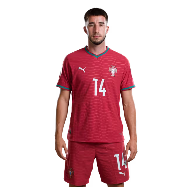 Portugal National Team 2026 World Cup Jersey (Player Version/Match Version) – Defenders: No. 5 Diogo Dalot, No. 13 Renato Veiga, No. 14 Gonçalo Inácio / Defesas: Nº 5 DIOGO DALOT, Nº 13 RENATO VEIGA, Nº 14 GONCALO INACIO