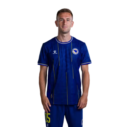 Bosnia and Herzegovina National Team 2026 World Cup Jerseys (Player and Match Versions) – Midfielders: No. 14 Ivan Šunjić, No. 15 Amar Memić, No. 16 Amir Hadžiahmetović / Vezni igrači: Br.14 Ivan Šunjić, Br.15 Amar Memić, Br.16 Amir Hadžiahmetović
