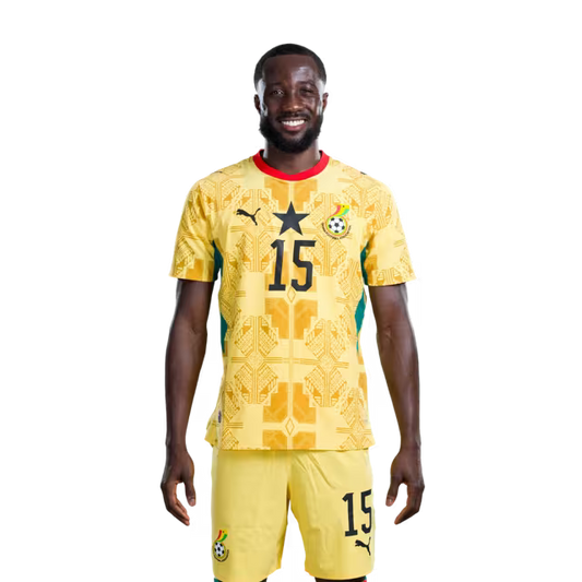 Ghana National Football Team 2026 World Cup Jersey (Player Version/Match Version) — Midfielders: No.11 Antoine SEMENYO, No.15 Elisha OWUSU,No.20 Augustine BOAKYE