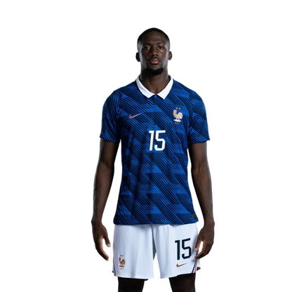 France National Team 2026 World Cup Jersey (Player Version/Match Version) — Defenders: No. 5 Jules Koundé, No. 15 Ibrahima Konaté, No. 17 William Saliba / Défenseurs : n° 5 Jules KOUNDÉ, n° 15 Ibrahima KONATÉ, n° 17 William SALIBA
