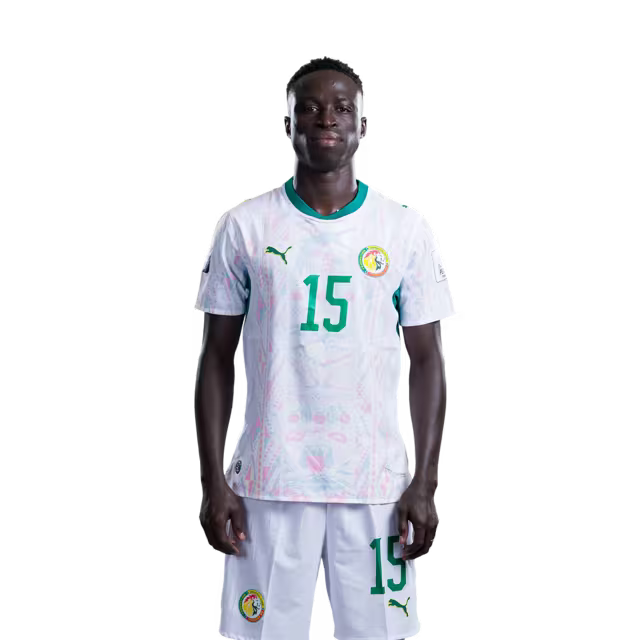 Senegal National Football Team 2026 World Cup Jersey (Player Version/Match Version) — Defenders: No.14 Ismail JAKOBS, No.15 Krepin DIATTA,No.19 Moussa Niakhate / Defenseurs: No.14 Ismail Jakobs, No.15 Krepin Diatta, No.19 Moussa Niakhate