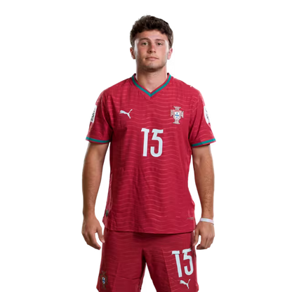 Portugal National Team 2026 World Cup Jersey (Player Version/Match Version) — Midfielders: No. 15 João Neves, No. 21 Rúben Neves, No. 23 Vitinha / Médios: Nº 15 JOAO NEVES, Nº 21 RUBEN NEVES, Nº 23 VITINHA