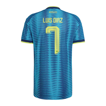 2026 World Cup Luis Diaz Colombia Soccer Jersey Player Version  Match Version - No.7 Home Yellow and Away Blue