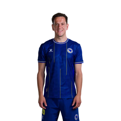 Bosnia and Herzegovina National Team 2026 World Cup Jerseys (Player and Match Versions) – Midfielders: No. 14 Ivan Šunjić, No. 15 Amar Memić, No. 16 Amir Hadžiahmetović / Vezni igrači: Br.14 Ivan Šunjić, Br.15 Amar Memić, Br.16 Amir Hadžiahmetović