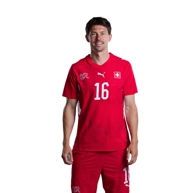 Switzerland National Team 2026 Jersey (Player Version) — Forwards: No. 7 Breel Embolo, No. 11 Dan Ndoye, No. 16 Christian Fassnacht / Stürmer: Nr. 7 Breel Embolo, Nr. 11 Dan Ndoye, Nr. 16 Christian Fassnacht