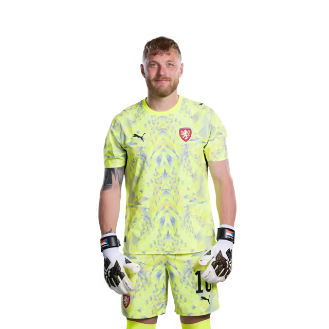 Czech Republic National Football Team 2026 World Cup Jersey (Player/Match Version) — Goalkeepers: No. 1 Matěj Kovář, No. 16 Jindřich Staněk, No. 23 Lukáš Horníček / Brankáři: č. 1 Matěj KOVÁŘ, č. 16 Jindřich STANĚK, č. 23 Lukáš HORNÍČEK