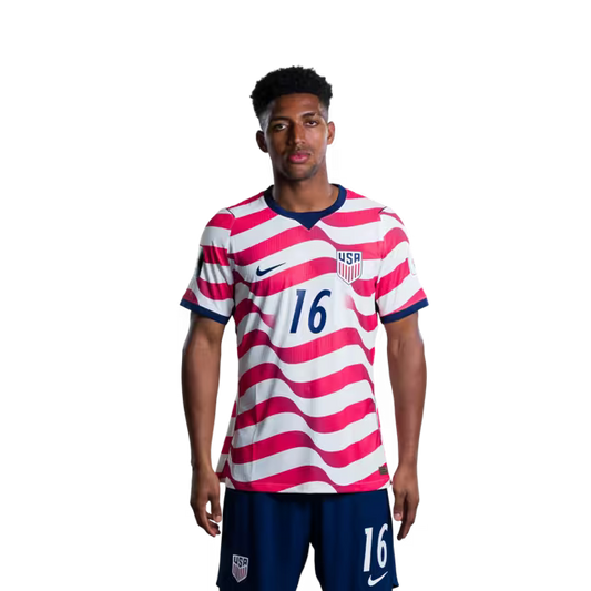 USA 2026 World Cup Jersey - Player Version - Match Version - Defenders: 16 Alex FREEMAN, 18 Max ARFSTEN, 22 Mark McKENZIE,23 Joe SCALLY