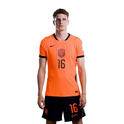 Netherlands National Team 2026 World Cup Jersey (Player Version/Match Issue) — Midfielders: No. 14 Tijjani Reijnders, No. 16 Guus Til, No. 20 Teun Koopmeiners / Middenvelders: nr. 14 Tijjani REIJNDERS, nr. 16 Guus TIL, nr. 20 Teun KOOPMEINERS