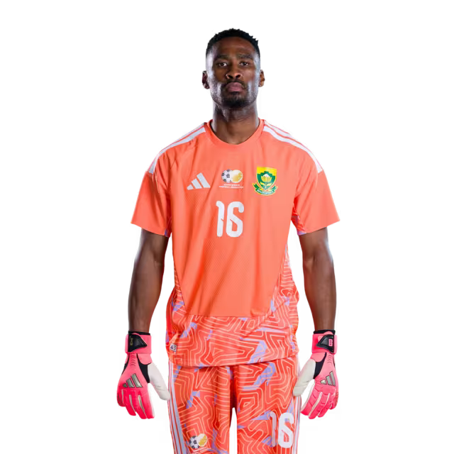 South Africa National Football Team 2026 World Cup Jersey (Player Version/Match Version) — Goalkeepers: No.1 Ronwen WILLIAMS, No.16 Sipho CHAINE,No.22 Ricardo GOSS