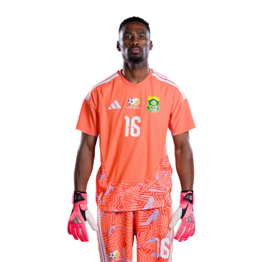 South Africa National Football Team 2026 World Cup Jersey (Player Version/Match Version) — Goalkeepers: No.1 Ronwen WILLIAMS, No.16 Sipho CHAINE,No.22 Ricardo GOSS