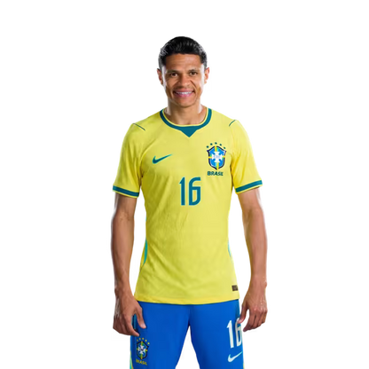 Brazil National Team 2026 World Cup Jersey (Player Version/Match Version) — Defenders: No. 16 Douglas Santos, No. 24 Roger Ibanez/ Defensores: Nº 16 DOUGLAS SANTOS, Nº 24 ROGER IBANEZ