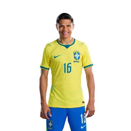 Brazil National Team 2026 World Cup Jersey (Player Version/Match Version) — Defenders: No. 16 Douglas Santos, No. 24 Roger Ibanez/ Defensores: Nº 16 DOUGLAS SANTOS, Nº 24 ROGER IBANEZ