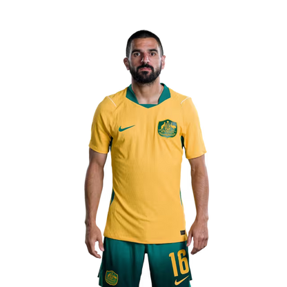 Australia National Soccer Team 2026 FIFA World Cup Jerseys (Player Version and Match Version) – Defenders: #16 Aziz BEHICH,#19 Harry SOUTTAR, #21 Cameron BURGESS, #25 Lucas HERRINGTON