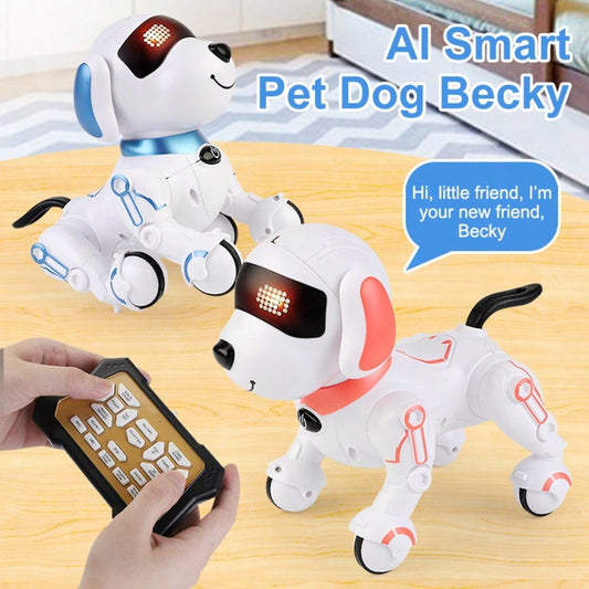 [Children's Day Gift] AI Smart Robot Dog Toy With Touch Sensor & Remote – Rechargeable Interactive Pet For Kids 3+/Kids Toys/Toys For Kids/Robot Inteligente/Robot Dog