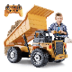 [Children's Day Gift]Grab It Now 1:20 RC Alloy Dump Truck Toy With Lights & Sound, 2.4G Remote Control Construction Vehicle For Kids, Rechargeable 13-Channel Dump Truck/Cyber Truck/Toys For Boys/Construction/Toys For Kids