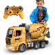 [Children's Day Gift]Grab It Now 1:16 RC Cement Mixer Truck Toy With Lights & Sounds, Rechargeable Battery, 11-Channel Remote Control, Educational Construction Vehicle For Kids/Cyber Truck/Toys For Boys/Construction/Toys For Kids