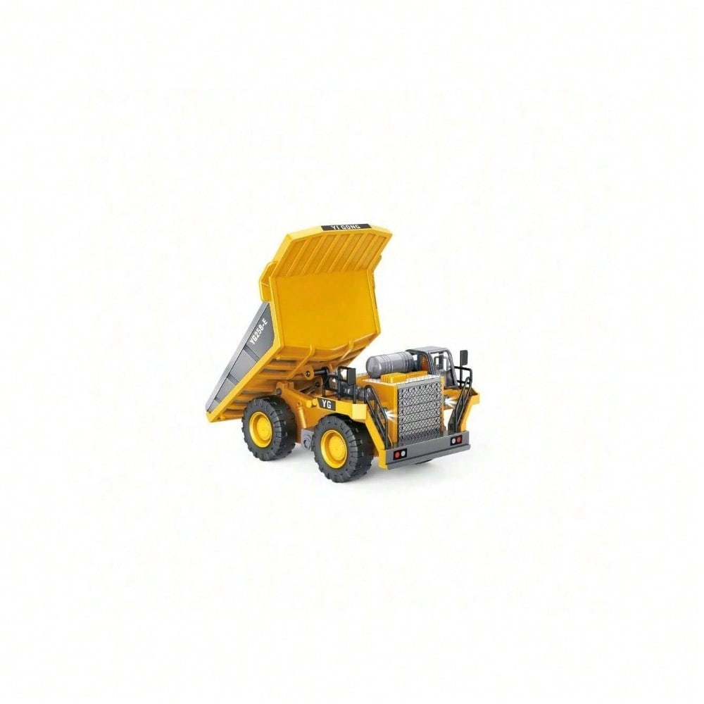 [Children's Day Gifte]Grab It Now [11CH Alloy RC Excavator] – 2.4GHz 680° Rotating Remote Control Construction Vehicle With Digging Arm, Lights & Sounds For Kids And Adults/Cyber Truck/Toys For Boys/Construction/Toys For Kids
