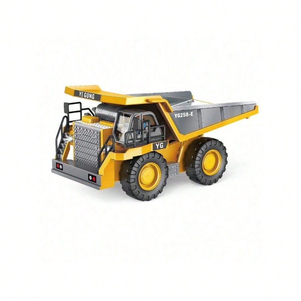 [Children's Day Gifte]Grab It Now [11CH Alloy RC Excavator] – 2.4GHz 680° Rotating Remote Control Construction Vehicle With Digging Arm, Lights & Sounds For Kids And Adults/Cyber Truck/Toys For Boys/Construction/Toys For Kids