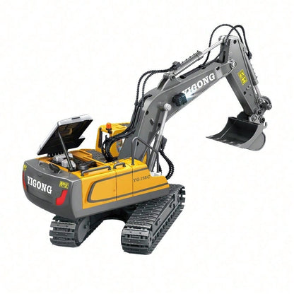 1:20 Scale RC Excavator Toy – Heavy-Duty Remote Control Construction Vehicle With 680° Rotation, Realistic Arm Movement & Metal Bucket, Ideal Christmas & Year-End Gift For Kids