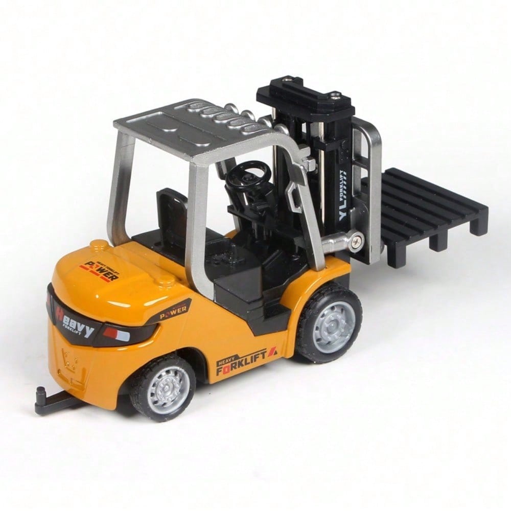 Mini Alloy RC Forklift Toy – App Controlled Remote Truck With Lifting System & Accessories, Desktop Interactive Construction Vehicle, Ideal Christmas & Year-End Gift For Kids And Adults