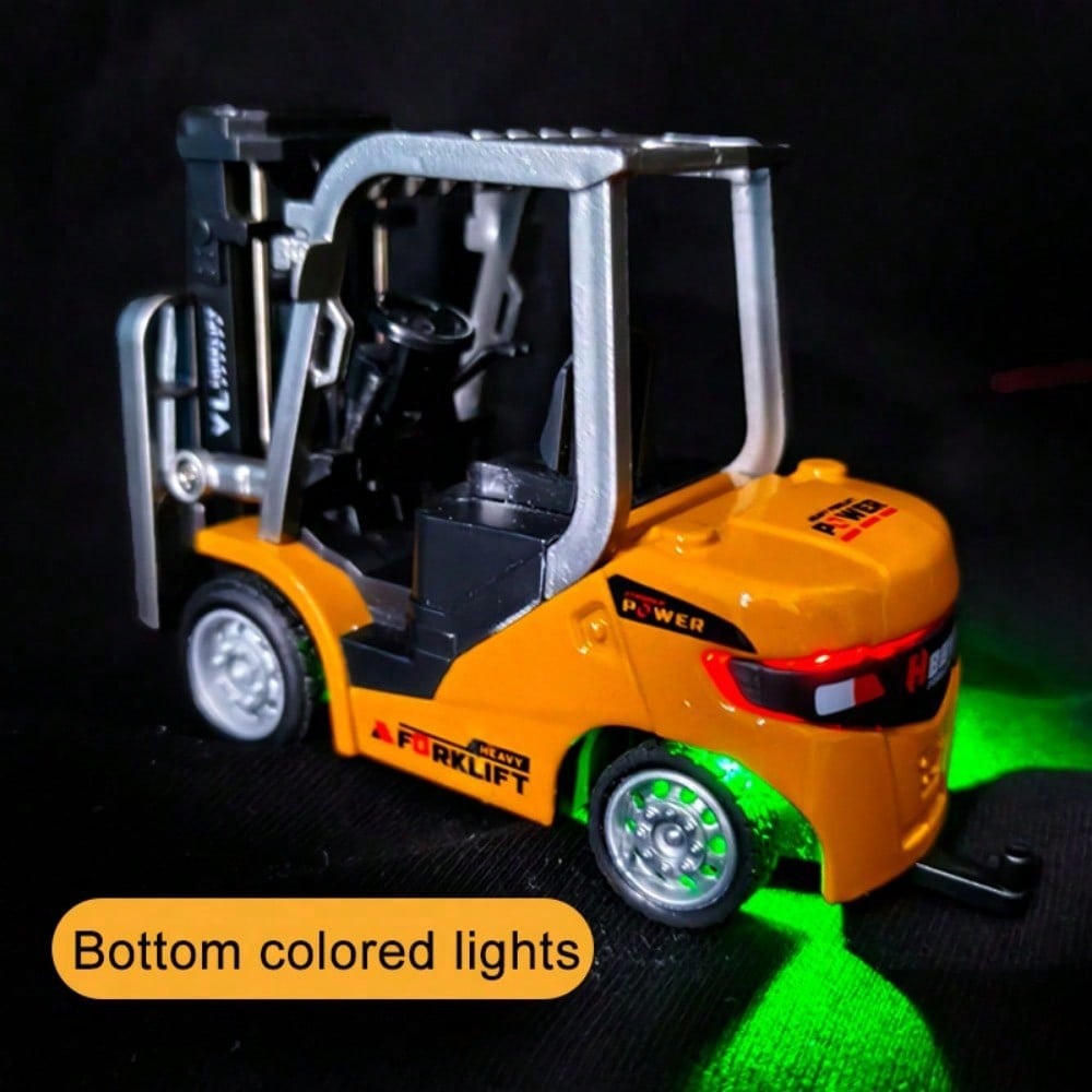 RC Construction Toy Combo – Excavator, Dump Truck, Crane & Forklift With Lights, Sounds & USB Rechargeable Design, Great Christmas Gift