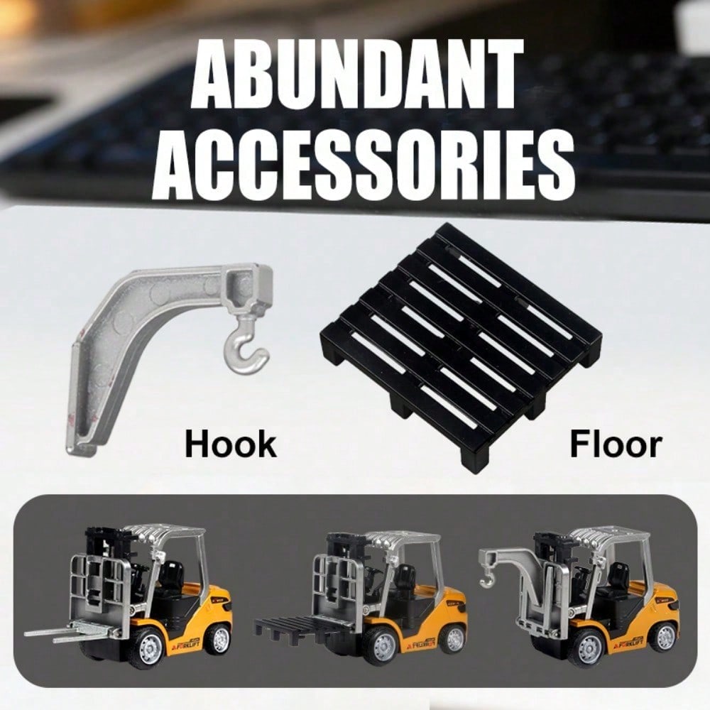 RC Construction Truck Toys – Excavator, Forklift & Dump Truck With Rechargeable Battery, Lights & Sounds, Great Christmas Gift