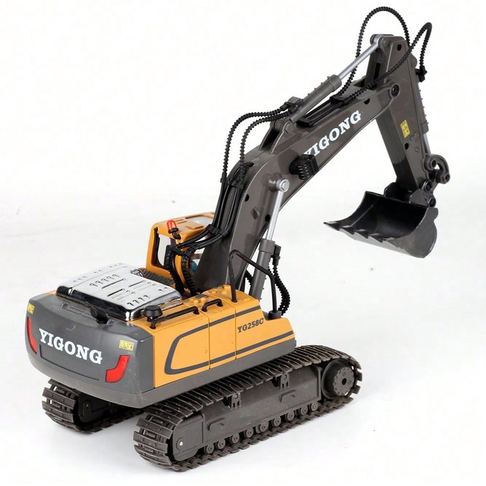 RC Construction Truck Toys – Excavator, Forklift & Dump Truck With Rechargeable Battery, Lights & Sounds, Great Christmas Gift