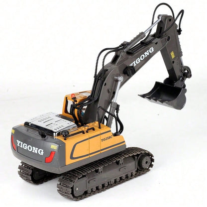 RC Construction Truck Toys – Excavator, Forklift & Dump Truck With Rechargeable Battery, Lights & Sounds, Great Christmas Gift