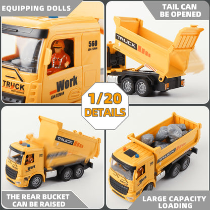 3-In-1 RC Construction Truck Set – Excavator, Crane & Dump Vehicles With Realistic Action, Rechargeable Battery, Ideal Holiday Gift
