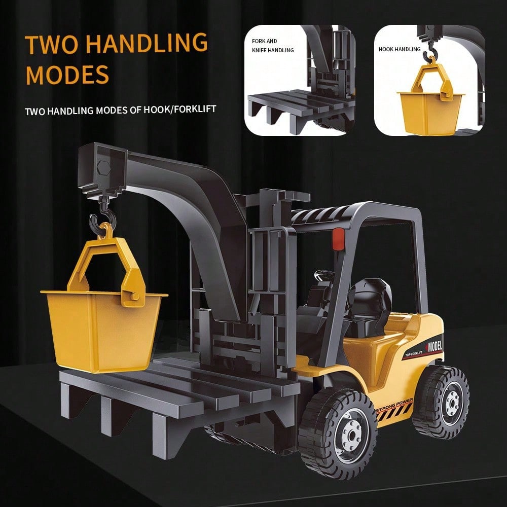 3-In-1 RC Construction Truck Set – Excavator, Crane & Dump Vehicles With Realistic Action, Rechargeable Battery, Ideal Holiday Gift