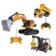 3-In-1 RC Construction Truck Set – Excavator, Crane & Dump Vehicles With Realistic Action, Rechargeable Battery, Ideal Holiday Gift