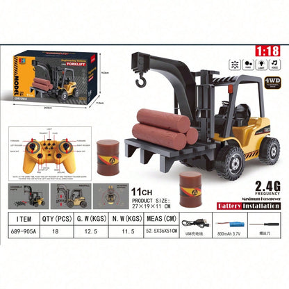3-In-1 RC Construction Truck Set – Excavator, Crane & Dump Vehicles With Realistic Action, Rechargeable Battery, Ideal Holiday Gift