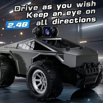1:28 Scale RC Car with HD Camera – High-Speed Remote Control Racing Car with LED Lights, Off-Road Drift Buggy, Perfect  for Kids Holiday Gift