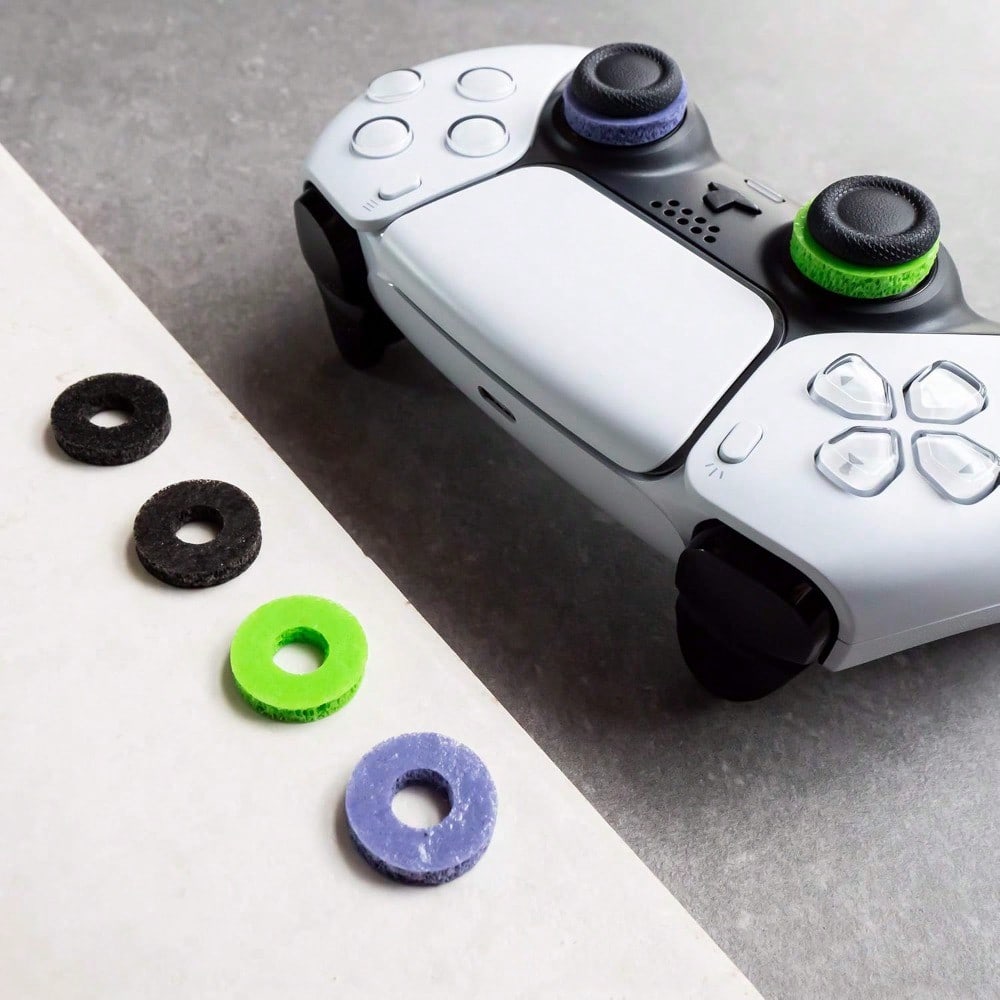 Precision Rings | Aim Assist Motion Control for PS4, PS5, Xbox One, XBX, Switch Pro & Scuf Controller (Black/Purple/Green)