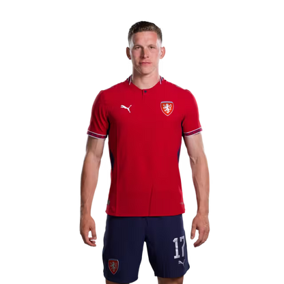 Czech Republic National Football Team 2026 World Cup Jersey (Player/Match Version) — Midfielders: No. 8 Vladimír Darida, No. 12 Lukáš Červ, No. 17 Lukáš Provod./ Záložníci: č. 8 Vladimir DARIDA, č. 12 Lukáš CERV, č. 17 Lukáš PROVOD