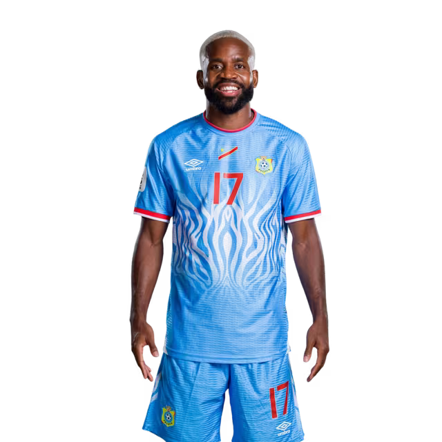 Congo DR National Football Team 2026 World Cup Jersey (Player Version/Match Version) — Forwards: No.17 Cedric BAKAMBU, No.19 Fiston MAYELE, No.20 Yoane WISSA, No. 23 Simon BANZA / République démocratique du Congo