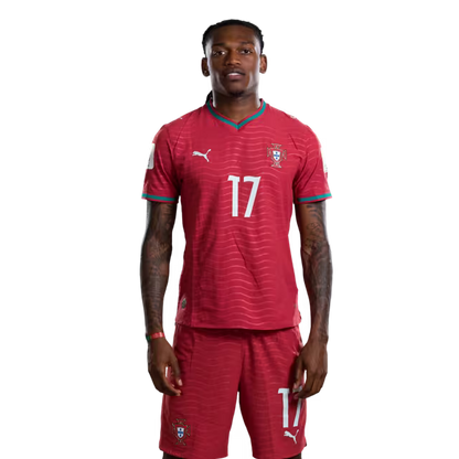Portugal National Football Team 2026 World Cup Jersey (Player Version/Match Version) – Forwards: No. 16 Francisco Trincão, No. 17 Rafael Leão, No. 18 Pedro Neto / Avançados: N.º16 FRANCISCO TRINCAO, N.º17 RAFAEL LEAO, N.º18 PEDRO NETO