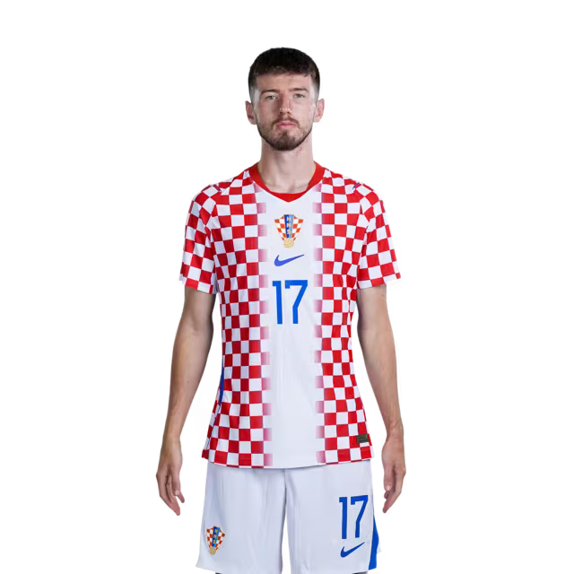 Croatia National Team 2026 World Cup Jersey (Player Version/Match Version) — Midfielders: No. 17 Petar Sučić, No. 19 Toni Fruk, No. 21 Luka Sučić / Veznjaci: Br. 17 Petar SUCIĆ, Br. 19 Toni FRUK, Br. 21 Luka SUCIĆ