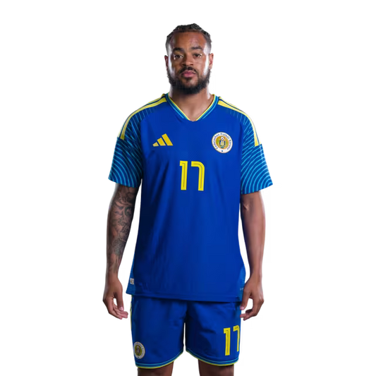 2026 World Cup Curaçao National Football Team Jersey (Player/Match Version) — Forwards: No. 17 Brandley Kuwas, No. 19 Gervane Kastaneer/Delanteronan: No.17 Brandley KUWAS, No.19 Gervane KASTANEER