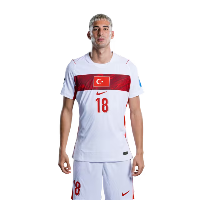 Türkiye 2026 Dünya Kupası Forması - Oyuncu Versiyonu - Maç Versiyonu - Defanslar: 18 Mert MULDUR, 20 Ferdi KADIOGLU, 25 Samet AKAYDIN