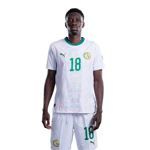 Senegal National Football Team 2026 World Cup Jersey (Player Version/Match Version) — Forwards: No.18 Ismaila SARR, No.20 Ibrahim MBAYE / Devants: No.18 Ismaila SARR, No.20 Ibrahim MBAYE
