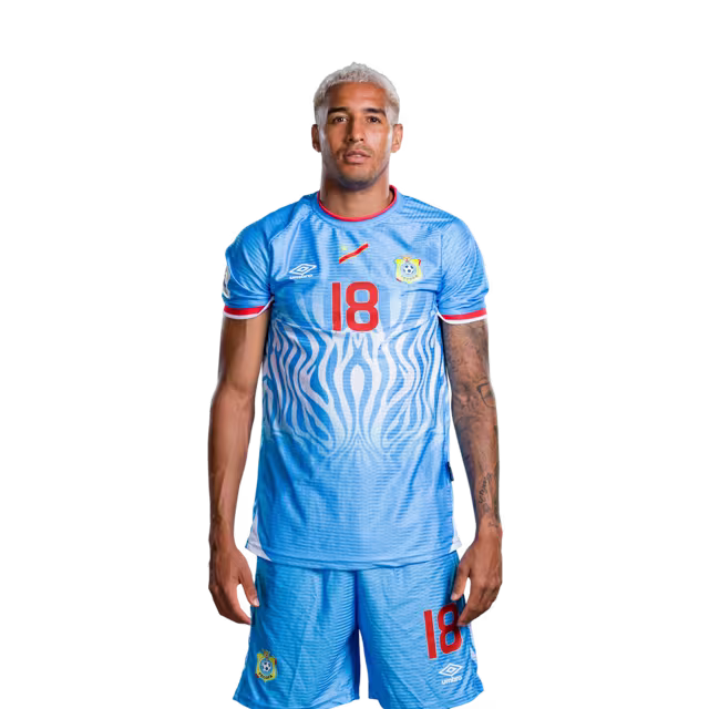Congo DR National Football Team 2026 World Cup Jersey (Player Version/Match Version) — Midfielders: No.18 Charles PICKEL, No.25 Edo Kayembe / Milieu de terrain : N°18 Charles PICKEL, N°25 Edo Kayembe